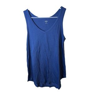 Ana Blue Tank Top Medium